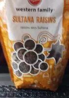 Mängden socker i Sultana raisins