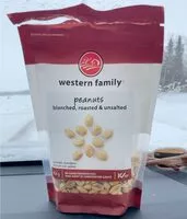 Mängden socker i peanuts, blanched, roasted & unsalted