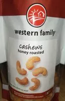 Mängden socker i Cashews honey roasted