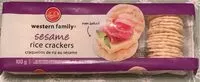 Mängden socker i Sesame rice crackers
