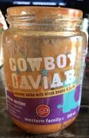 Mängden socker i Cowboy caviar