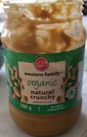 Mängden socker i Natural crunchy peanut butter