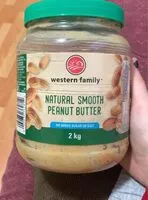 Mängden socker i Natural smooth peanut butter