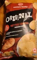 Mängden socker i Original kettle cooked chips