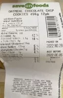 Mängden socker i Oatmeal Chocolate chip cookies