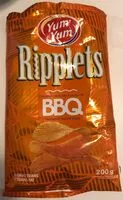 Mängden socker i Yum Yum Ripplets BBQ