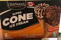 Mängden socker i Super cone ice cream