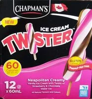 Mängden socker i Ice Cream Twister Neapolitan Creamy
