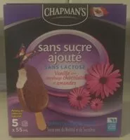 Mängden socker i No Sugar Added Lactose Free Vanilla Ice Cream Bars with a Chocolatey Coating & Almonds