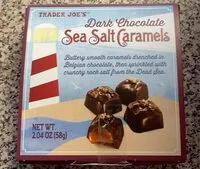 Mängden socker i Dark chocolate sea salt carmels