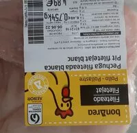 Mängden socker i Pechuga fileteada blanca