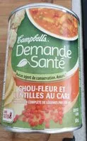 Mängden socker i Soupe chou-fleur et lantille