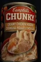 Mängden socker i Crémeuse poulet et nouilles