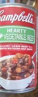 Mängden socker i Hearty Vegetable Beef soup