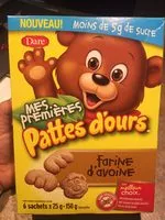 Mängden socker i Mes premières pattes d'ours