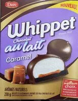 Mängden socker i Whippet chocolat au lait Caramel