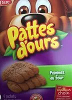 Mängden socker i Patte dours au pomme