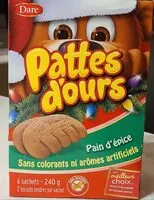 Mängden socker i Pattes d'ours pain d'épices