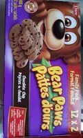 Mängden socker i Bear Paws chocolate chip