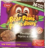 Mängden socker i Pattes d’ours pépites de chocolat