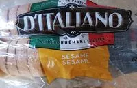 Mängden socker i Pain (sésame)