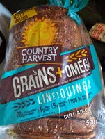 Mängden socker i Country harvest - grains   omega3