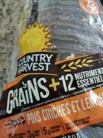 Mängden socker i Country harvest grains + 12 (pois chiches et lentilles)