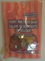 Mängden socker i Gummy Mini Fruit Salad