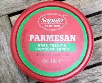 Mängden socker i Parmesan râpé très fin