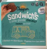 Mängden socker i Sandwiches crème glacée chocolat