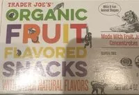 Mängden socker i organic fruit flavored snacks
