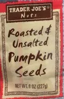 Mängden socker i Rosted unsalted pumpkin seeds