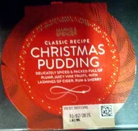 Mängden socker i Christmas Pudding