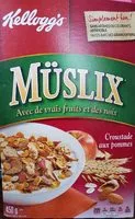 Mängden socker i Céréales Müslix (croustade Aux Pommes)