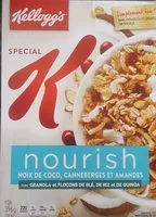 Mängden socker i Kellogg's Special K Nourish Coconut, Cranberries