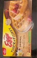 Mängden socker i Eggo Thick and Fluffy Belgian Style Original Waffles, Vanilla