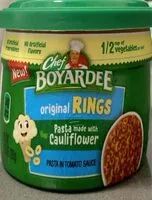 Mängden socker i Original rings pasta made with cauliflower