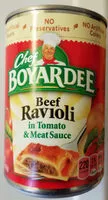 Socker och näringsämnen i Chef boyardee