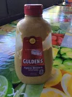 Mängden socker i GULDENS Spicy Brown Mustard, 24 OZ