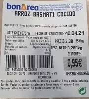 Mängden socker i Arroz basmati cocido