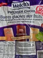 Mängden socker i Barres glacées aux fruits