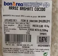 Mängden socker i Arroz basmati cocido