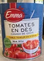 Mängden socker i Tomates en dés