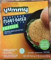 Mängden socker i meatless plantbased protein patties