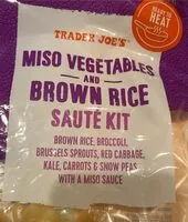 Mängden socker i Miso vegetables and brown rice sauté kit