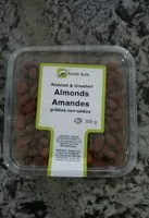 Mängden socker i Amandes grillées non salées