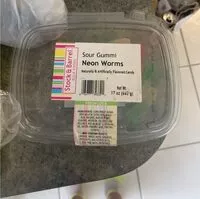 Mängden socker i Sour Gummi Neon Worms