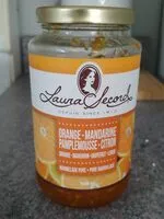 Mängden socker i Puré marmalade orange, mandarine, pamplemousse et citron