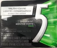 Mängden socker i Spearmint Rain Gum