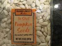 Mängden socker i Trader Joe’s In shell pumkin seeds